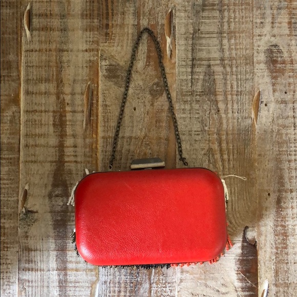 NWT beaded purse. Beaded clutch with optional short chain. Small beaded purse - Picture 2 of 3